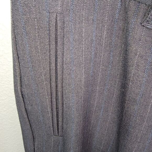 Eddie Bauer Vashon Fit Nwt Pinstripe Trouser Slacks Pants Size 14T Tall 14 - Picture 3 of 7